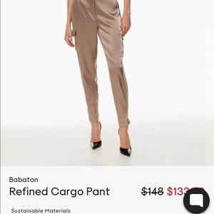 Aritzia babaton refined cargo pants size 4